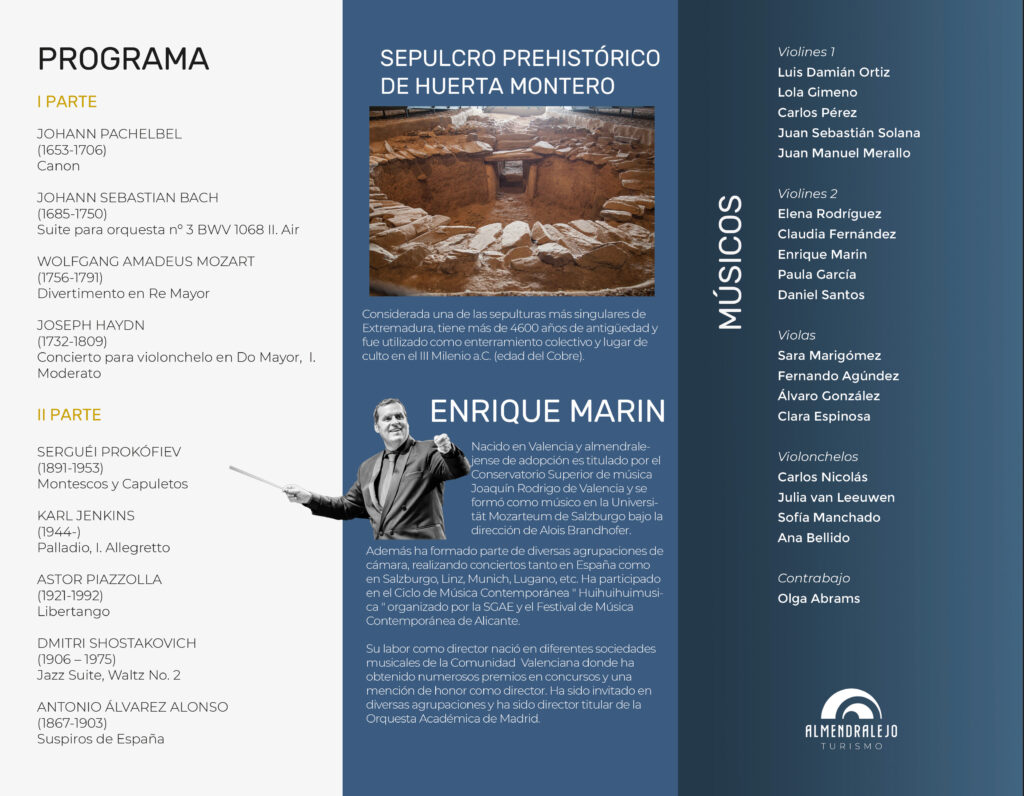 Programa del concierto de Solsticio de Verano