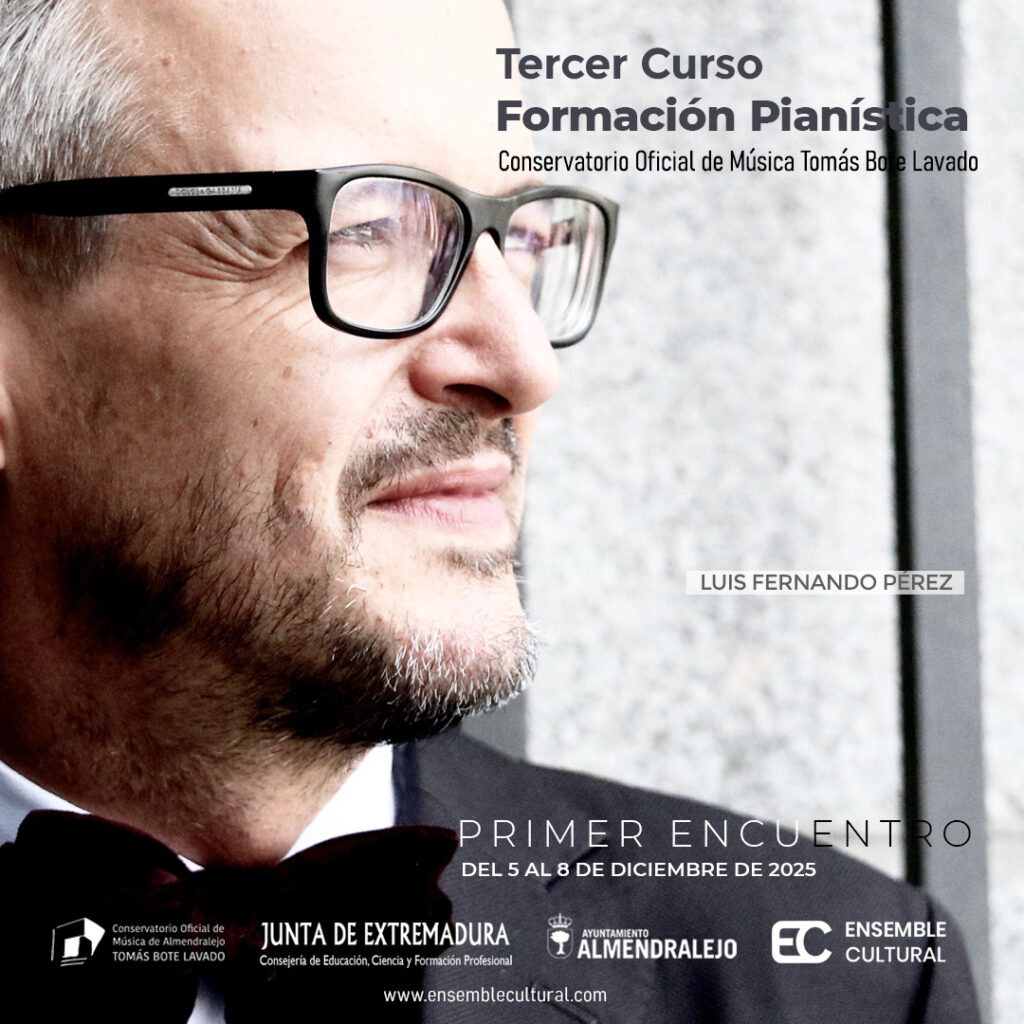 Luis Fernando en el III Curso de Formación Pianística