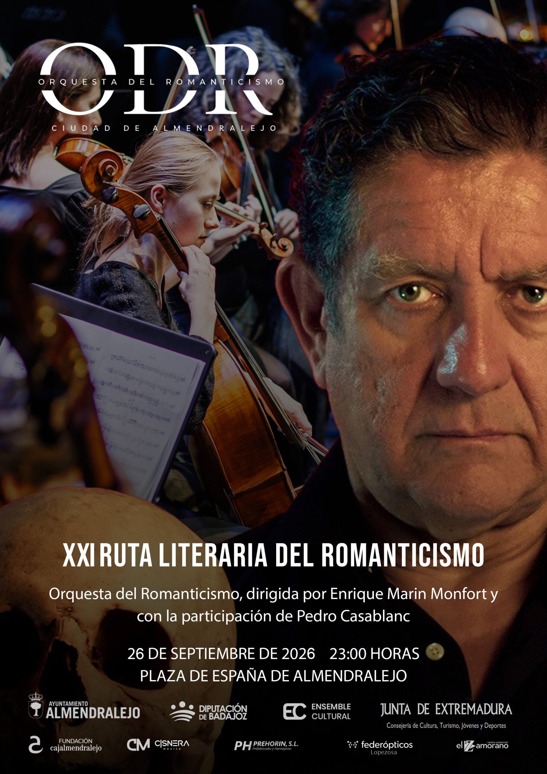 Pedro Casablan y la Orquesta del Romanticismo en la XXI Ruta Literaria